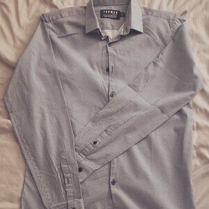 Topman Slim Stretch Dress Shirt Dotted